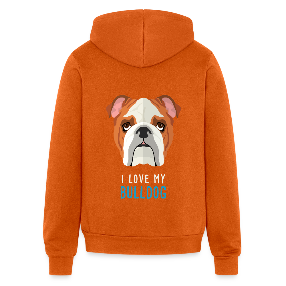 I love my Bulldog Unisex Zip Hoodie S00557 - autumn