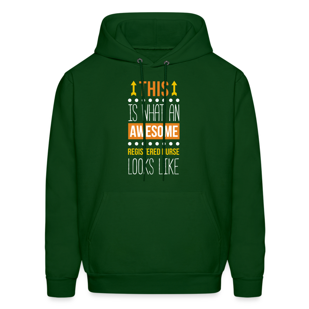 Registered nurse Hoodie - This is what an awesome Registered nurse looks like S00071 Men's Hoodie - forest green