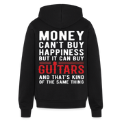 S00312 Money can't buy happiness, but it can buy guitars and that's kind of the same thing Unisex Full Zip Hoodie - black