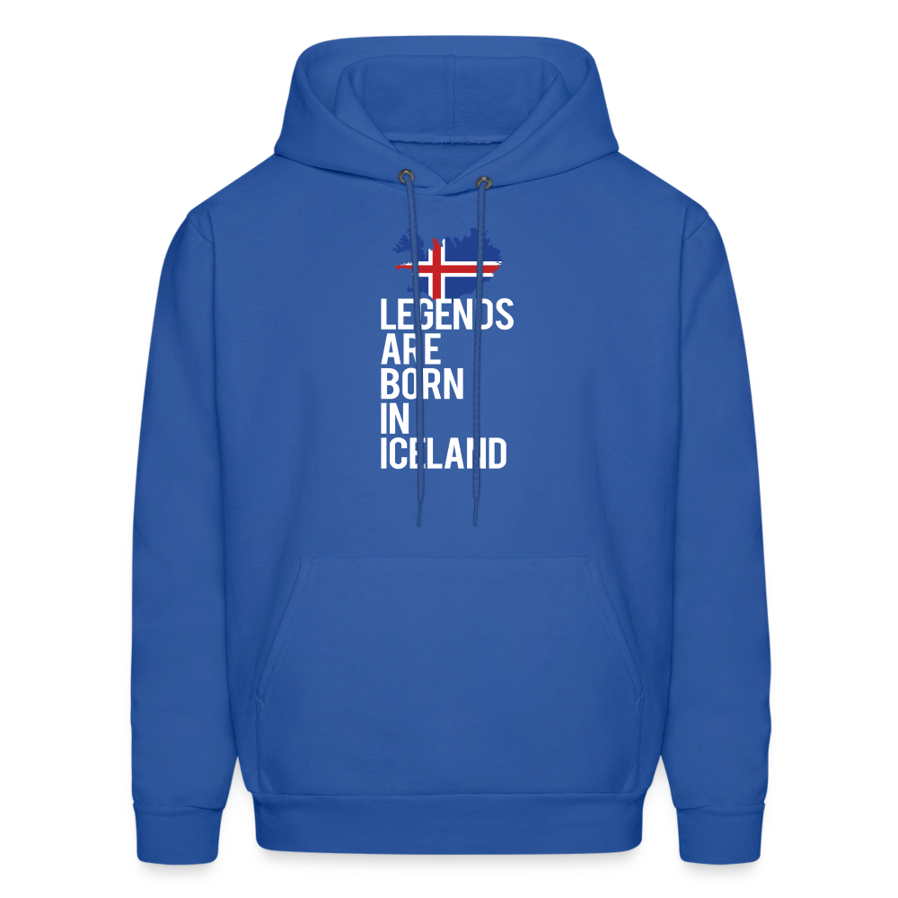 Legends are born in Iceland Men's Hoodie - royal blue