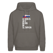 Legends are born in Slovakia Unisex Hoodie - asphalt gray