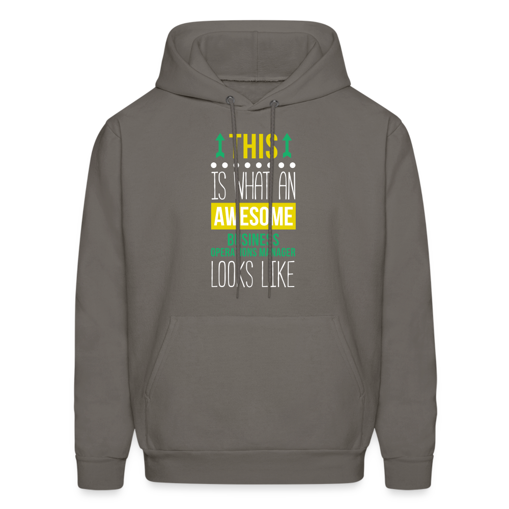 This is what an awesome Business operations manager looks like  S00080 Men's Hoodie - asphalt gray