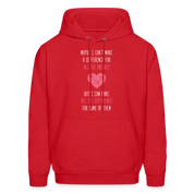Maybe I can't make a difference for all the animals, but I can make all the difference for some of them S00058 Men's Hoodie - red