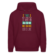 This is what an awesome Mechanic looks like S000103 Men's Hoodie - burgundy