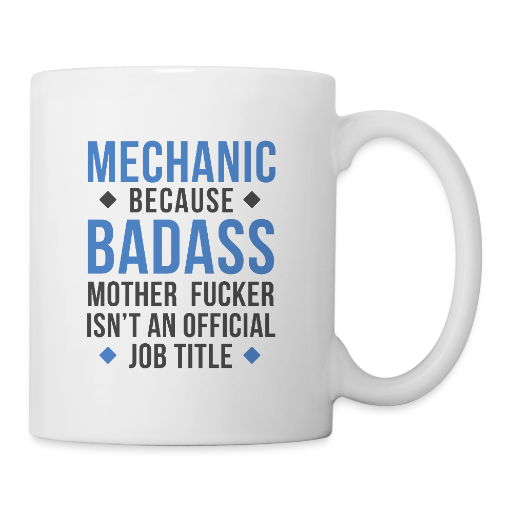 W-S00105 - mechanic badass white mug - white