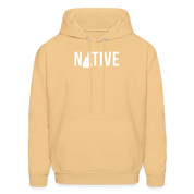 S00029 New Hampshire- Native Men's Hoodie - light gold 
