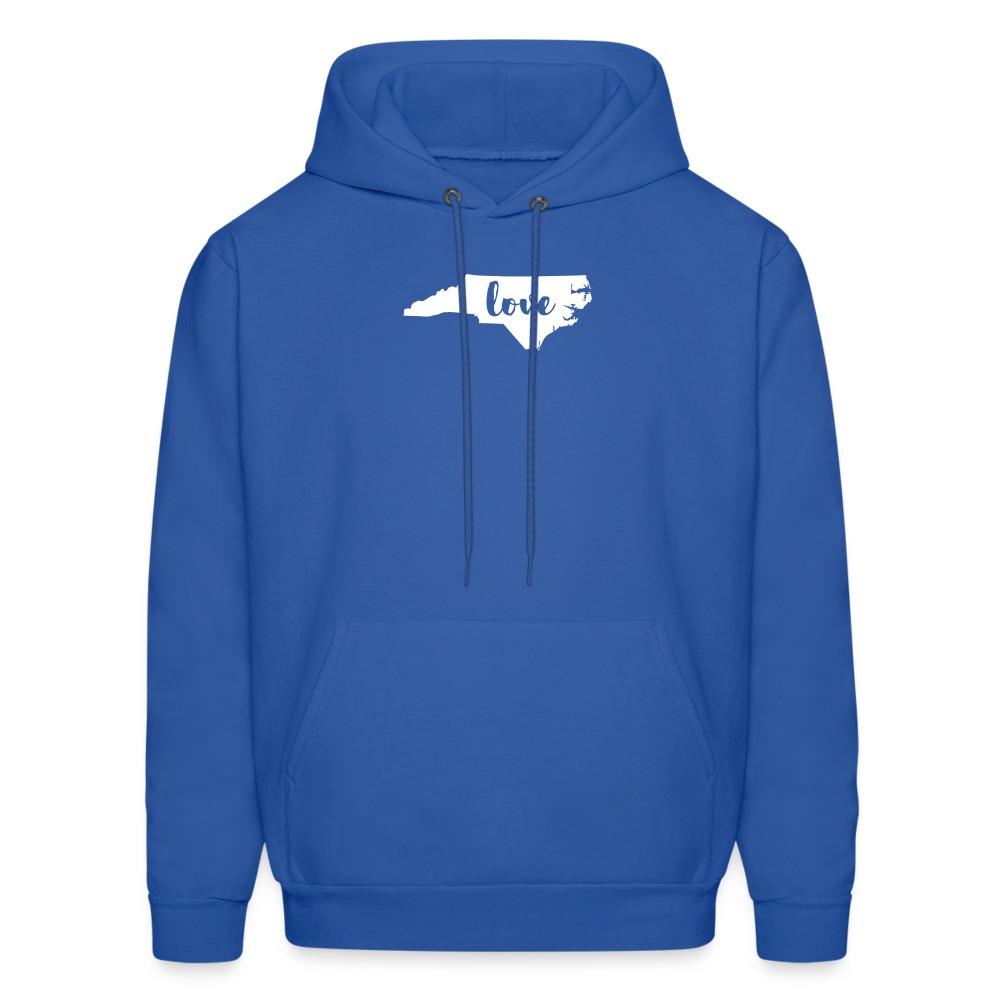 S00033 North Carolina- Love Men's Hoodie - royal blue