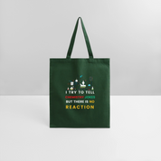 Chemistry jokes new design 2025 tote bag - forest green