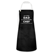 I'm a proud DAD of a freaking awesome Chef (She)P01169 Apron - black/white