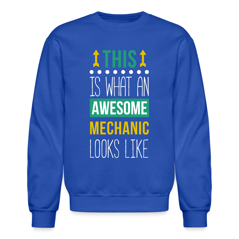 S00103 Mechanic Crewneck Sweatshirt - royal blue