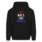 Patriot Red white and boozed  S00051 Men's Hoodie - black