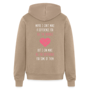 Maybe I can't make a difference for all the animals, but I can make all the difference for some of them  S00058 - tan