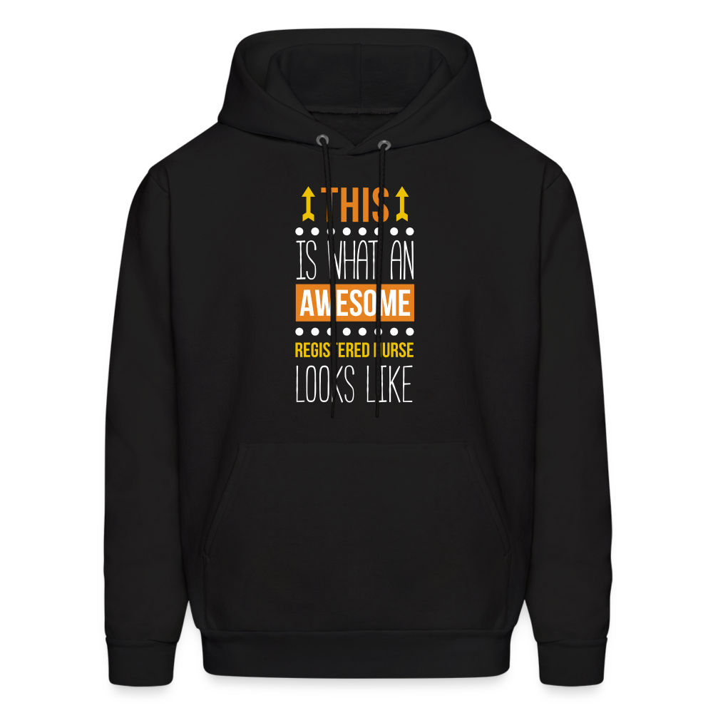 Registered nurse Hoodie - This is what an awesome Registered nurse looks like S00071 Men's Hoodie - black