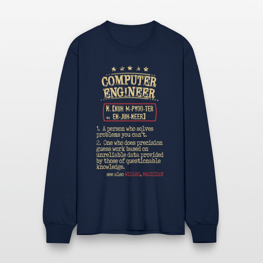 K00800 Computer Engineer crewneck - Computer Engineer see also WIZARD, MAGICIAN, - navy