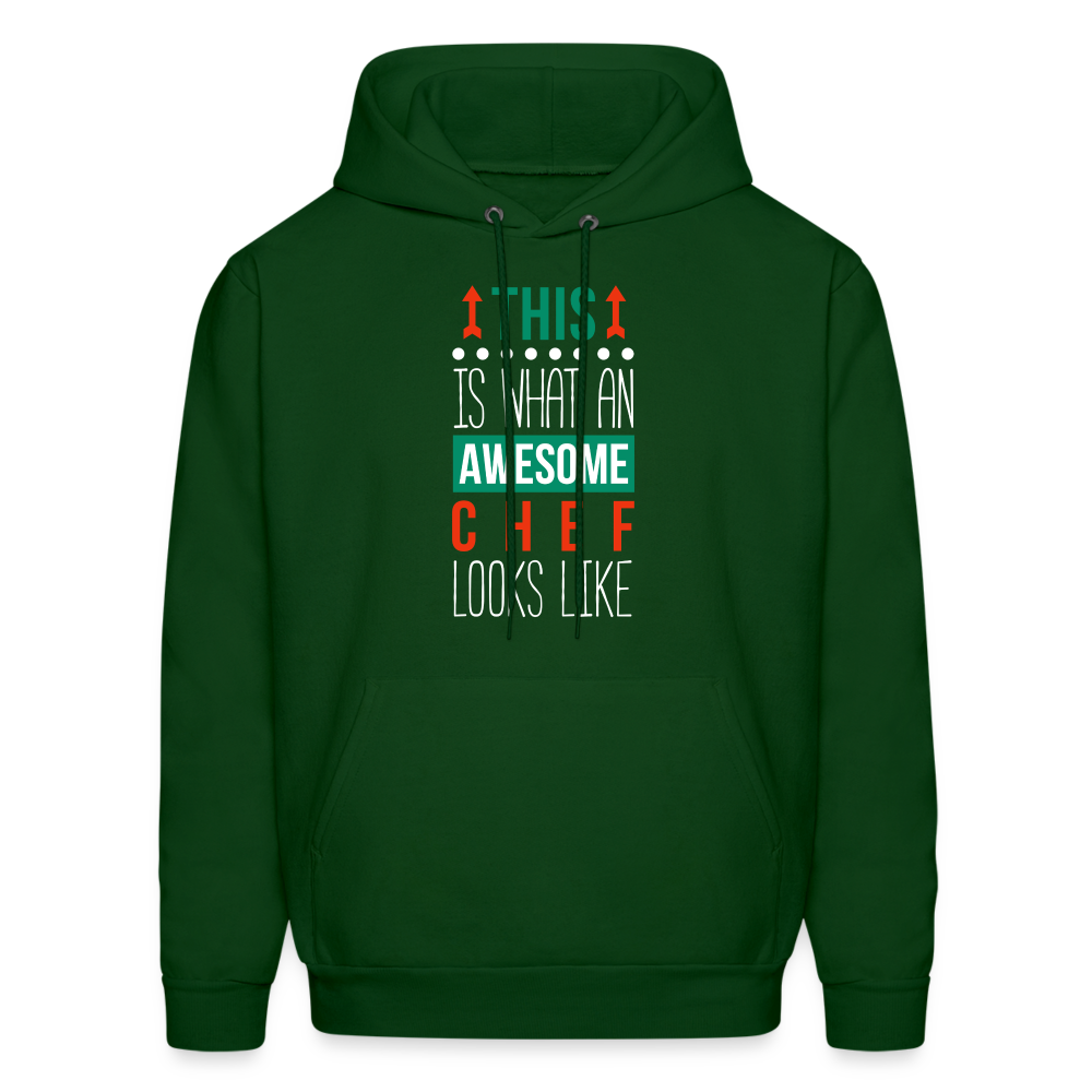 This is what an awesome Chef looks like S00097 Men's Hoodie - forest green