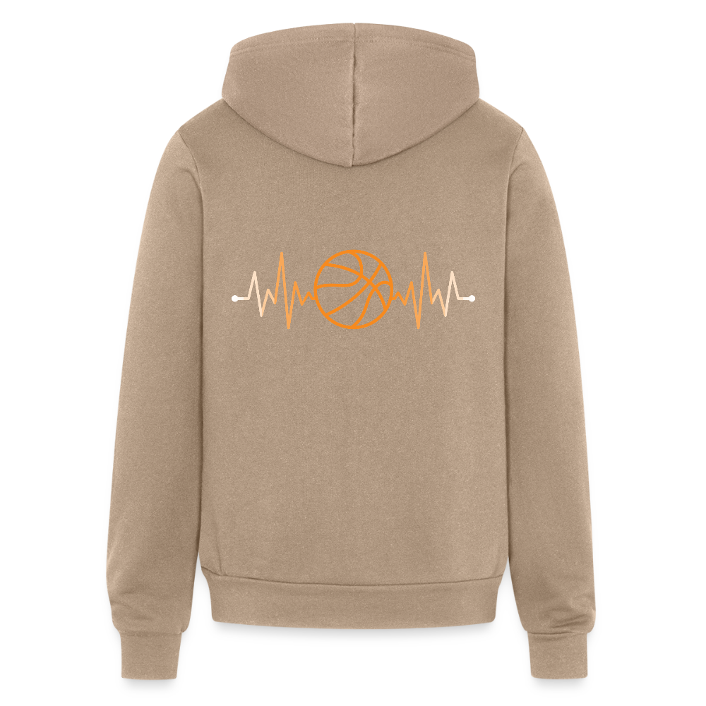 Basketball Unisex Zip Hoodie S00174 - tan