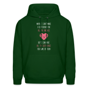 Maybe I can't make a difference for all the animals, but I can make all the difference for some of them S00058 Men's Hoodie - forest green