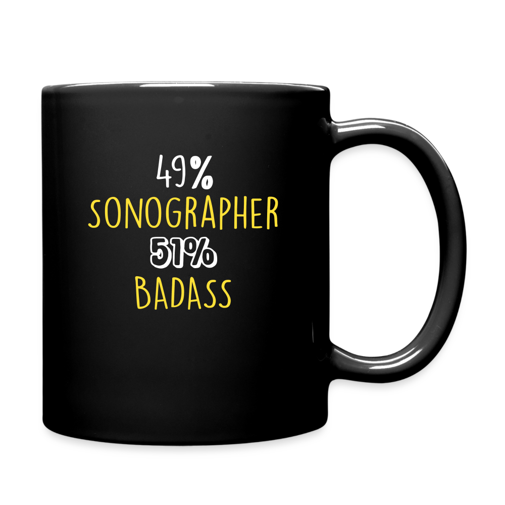 Sonographer Full Color Mug - black