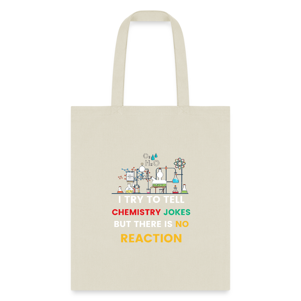 Chemistry jokes tote bag new design 2025 - natural