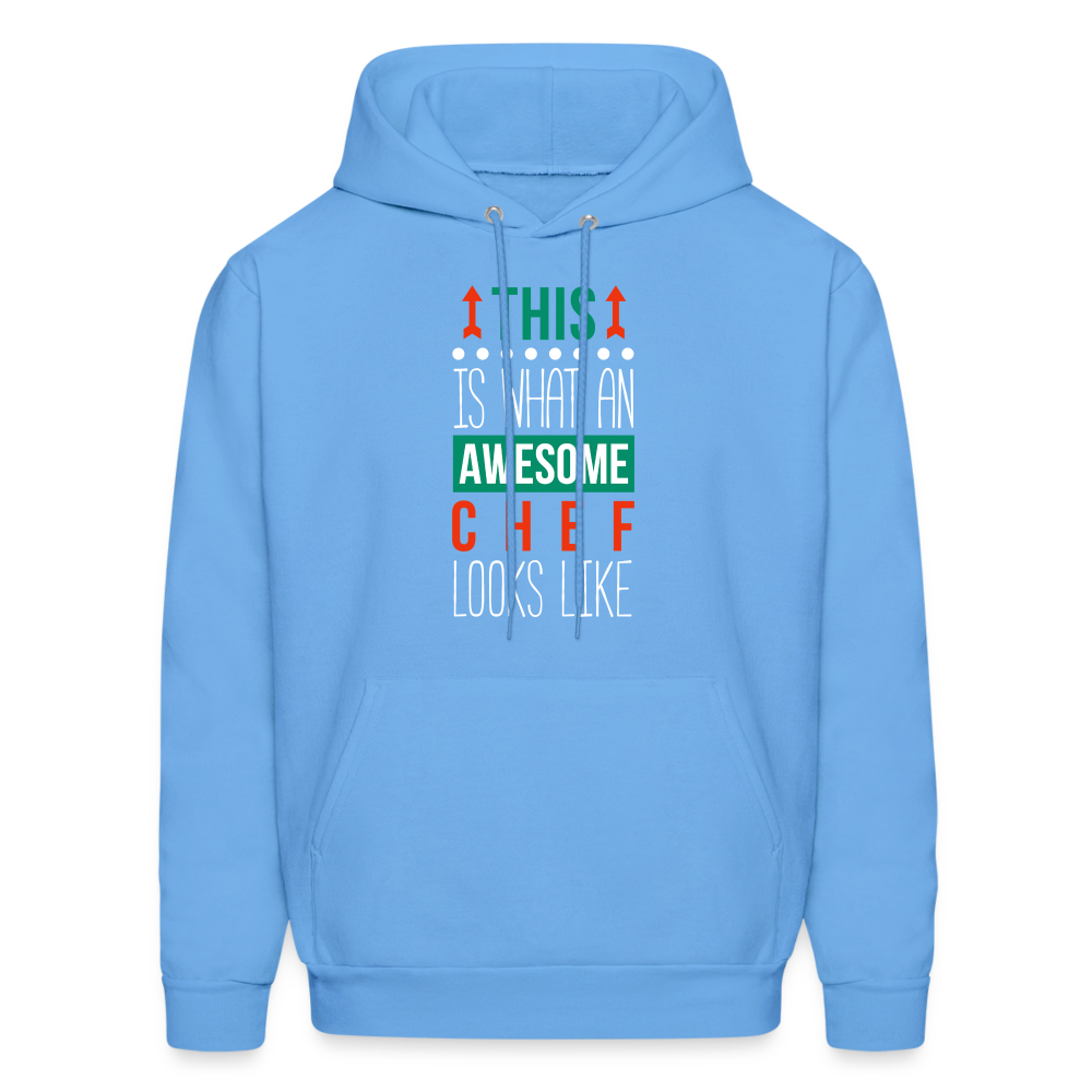 This is what an awesome Chef looks like S00097 Men's Hoodie - carolina blue