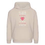 Maybe I can't make a difference for all the animals, but I can make all the difference for some of them S00058 Men's Hoodie - Sand