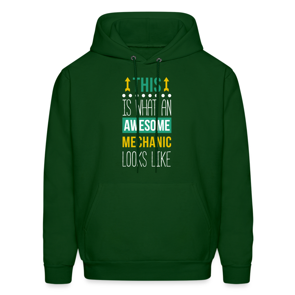 This is what an awesome Mechanic looks like S000103 Men's Hoodie - forest green