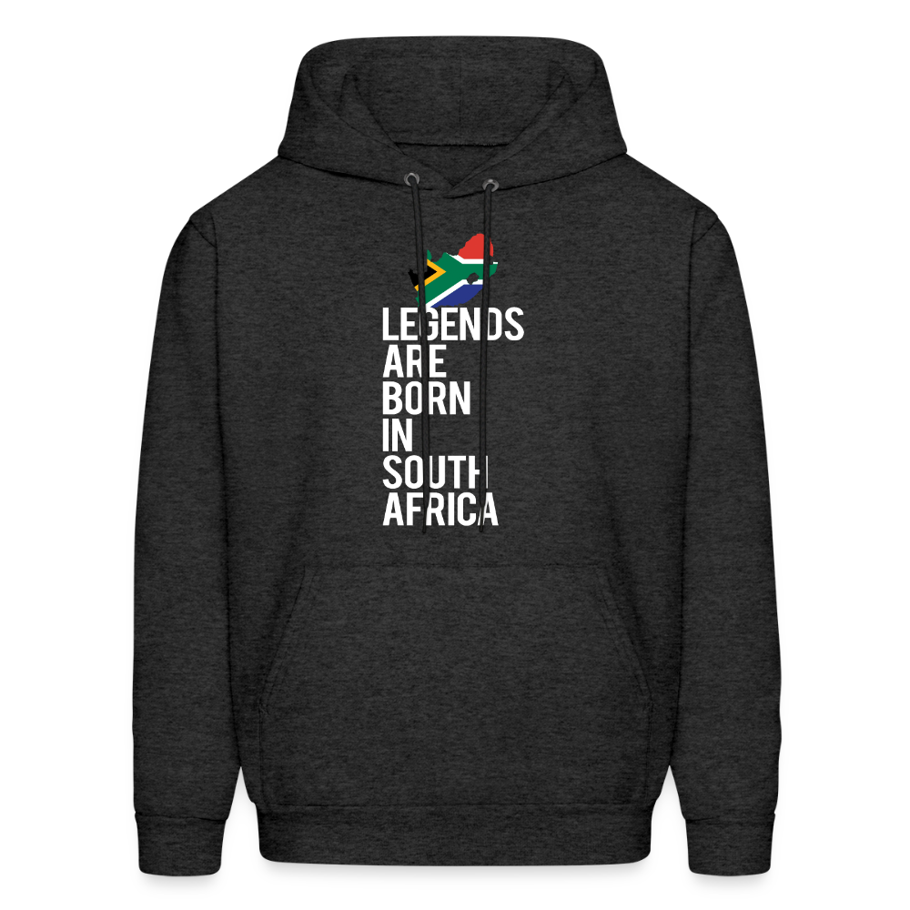 Legends are born in South Africa Unisex Hoodie - charcoal grey
