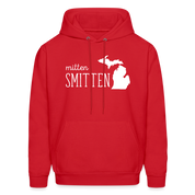 S00022  Personalizable Michigan Mitten smitten Gift, Unisex Longsleeve, Hoodie, Crewneck long sleeve, Sweatshirt, JerseyMen's Hoodie - red