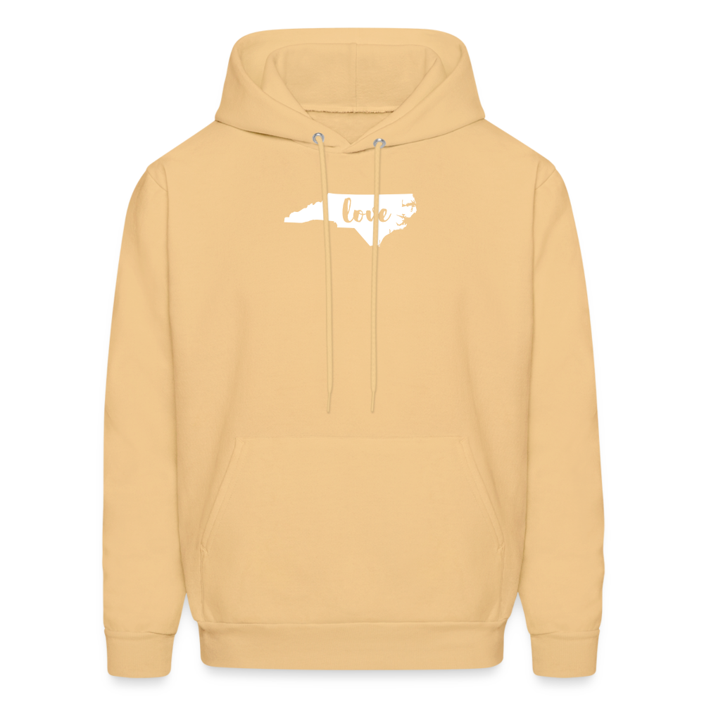 S00033 North Carolina- Love Men's Hoodie - light gold 