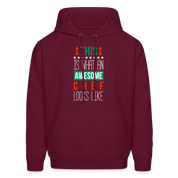 This is what an awesome Chef looks like S00097 Men's Hoodie - burgundy