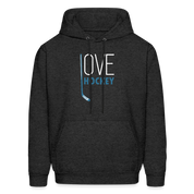Love Hockey Hoodie S00294 - charcoal grey