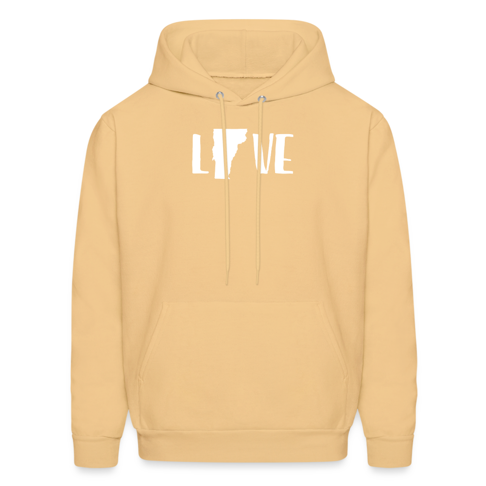 S00045 Vermont -Love Men's Hoodie - light gold 