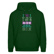 This is what an awesome Operations research analyst looks like  S00069 Men's Hoodie - forest green