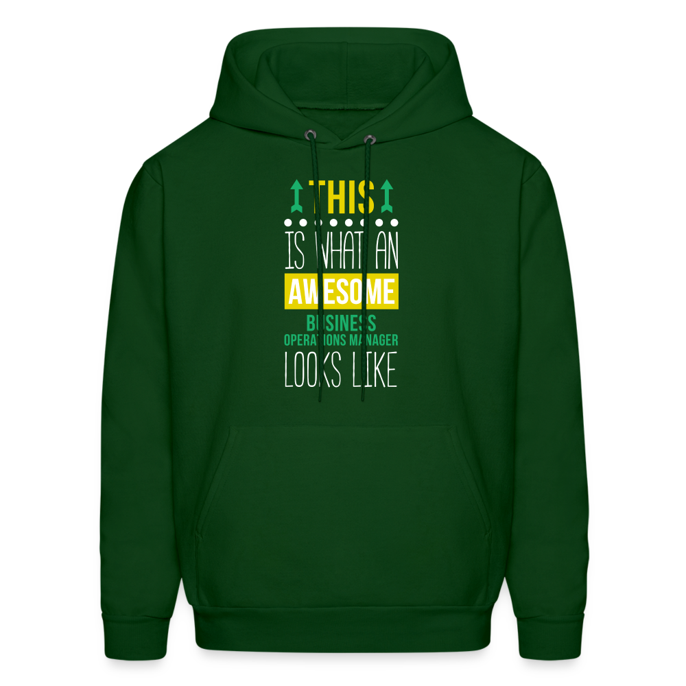 This is what an awesome Business operations manager looks like  S00080 Men's Hoodie - forest green