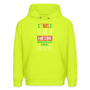 Management analyst This is what an awesome Management analyst looks like S00077 Men's Hoodie - safety green
