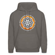 Buddhist Hoodie - Peace around me, face above me, light within me, grace below me Crewneck Gift - asphalt gray