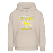 Never underestimate an old man with a Bullmastiff Unisex Hoodie - Sand