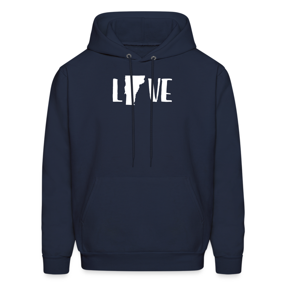 S00045 Vermont -Love Men's Hoodie - navy