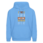 Carpenter Hoodie - This is what an awesome Carpenter looks like  S00096 Men's Hoodie - carolina blue