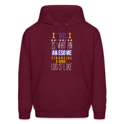 Financial advisor This is what an awesome Financial advisor looks like S00075Men's Hoodie - burgundy