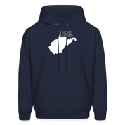 S00048 West Virginia- Home grown Men's Hoodie - navy