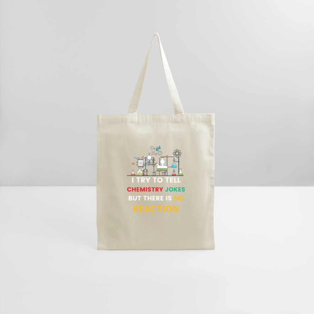 Chemistry jokes tote bag new design 2025 - natural