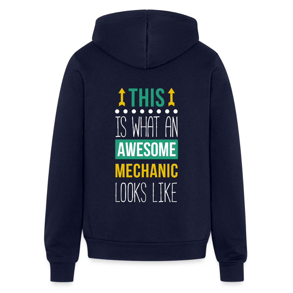 This is what an awesome Mechanic looks like Unisex Zip Hoodie S00103 - navy