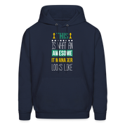IT manager This is what an awesome IT manager looks like  S00074 Men's Hoodie - navy