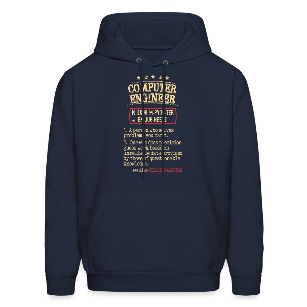 K00800   Computer Engineer Hoodie - Computer Engineer see also WIZARD, MAGICIAN, Computer Engineer Gift - navy