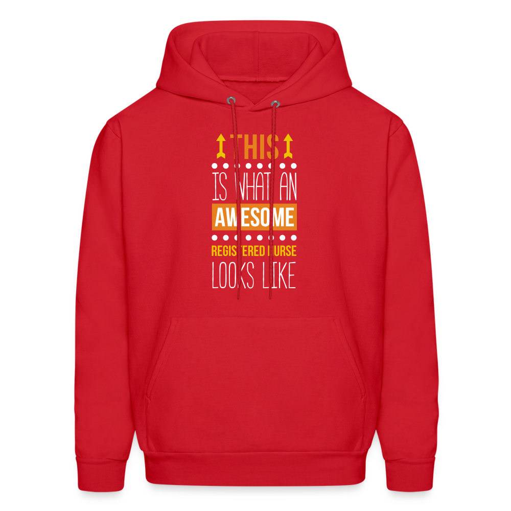 Registered nurse Hoodie - This is what an awesome Registered nurse looks like S00071 Men's Hoodie - red
