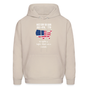 Patriot History began July 4th, 1776, everything before that was a mistake  S00055 Men's Hoodie - Sand