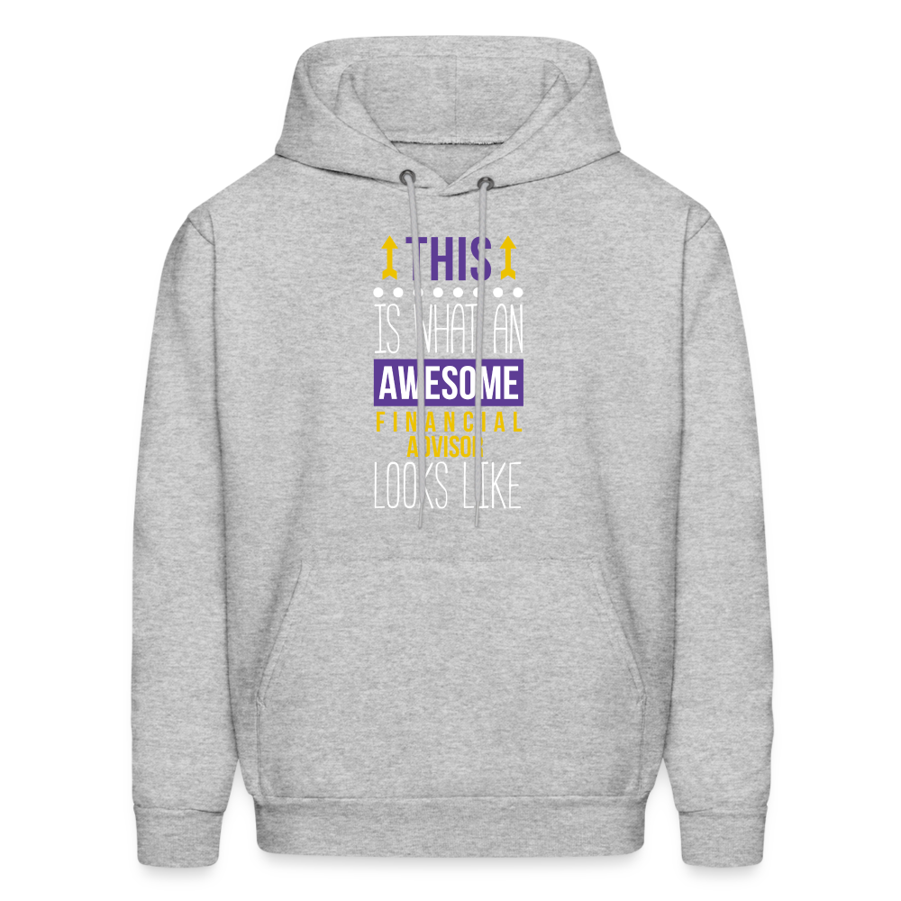 Financial advisor This is what an awesome Financial advisor looks like S00075Men's Hoodie - heather gray
