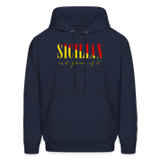 Sicilian and proud of it Unisex Hoodie - navy