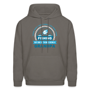 S00608  Grandpa Hoodie - There aren't many things I love more than fishing, but one of them is being a grandpa Father's Day GiftMen's Hoodie - asphalt gray